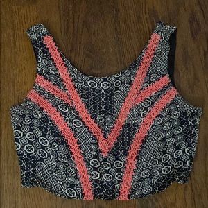 Crop top and skirt matching set